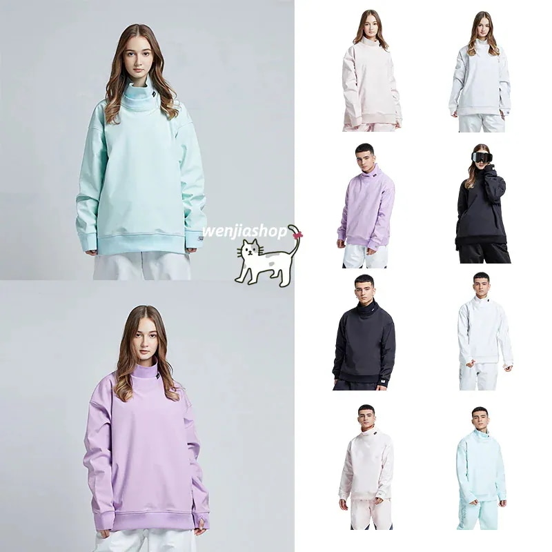 【急速出荷!】スノーボードウェア トレーナー 単品 韓国風 無地 ック スノボウェア スキーウェア トップス メンズ レディース 耐水10000mm 男女兼用 防水 防寒 保温 通気 耐摩耗 A10