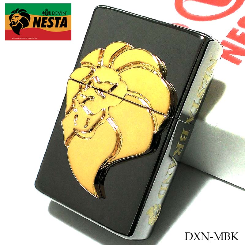 ネスタ オイルライター メタル ブラック DEVIN 日本製 NESTA ライター メタル貼り 黒 金 サイドロゴ メンズ おしゃれ かっこいい プレゼント ギフト 9,800円
