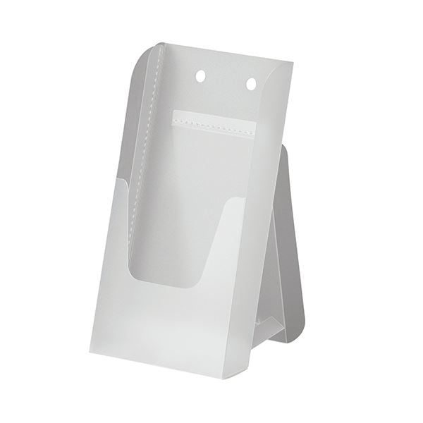 （まとめ）アスト 組立式 EZパンフスタンドA4三つ折 半透明 745928 1個[x20セット]