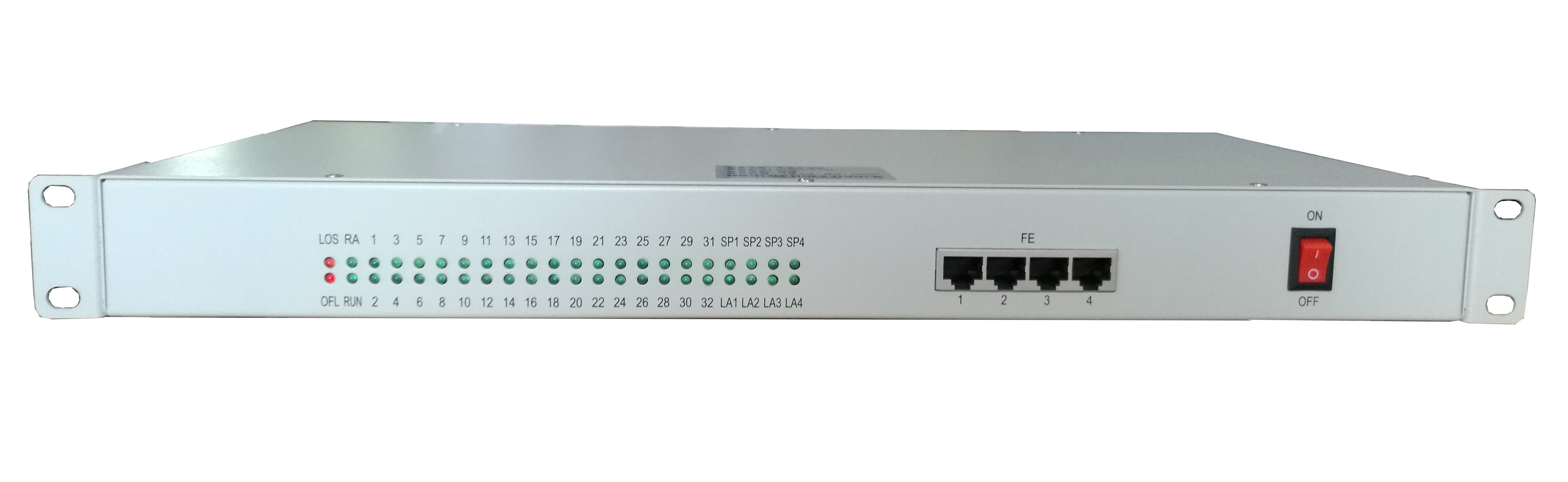 SUCCLINK 業務用 電話32分配出力とイーサネット4分配出力　光ファイバー伝送器 光送信機 （送信器と受信器）BH3630J-32T4E １年保証