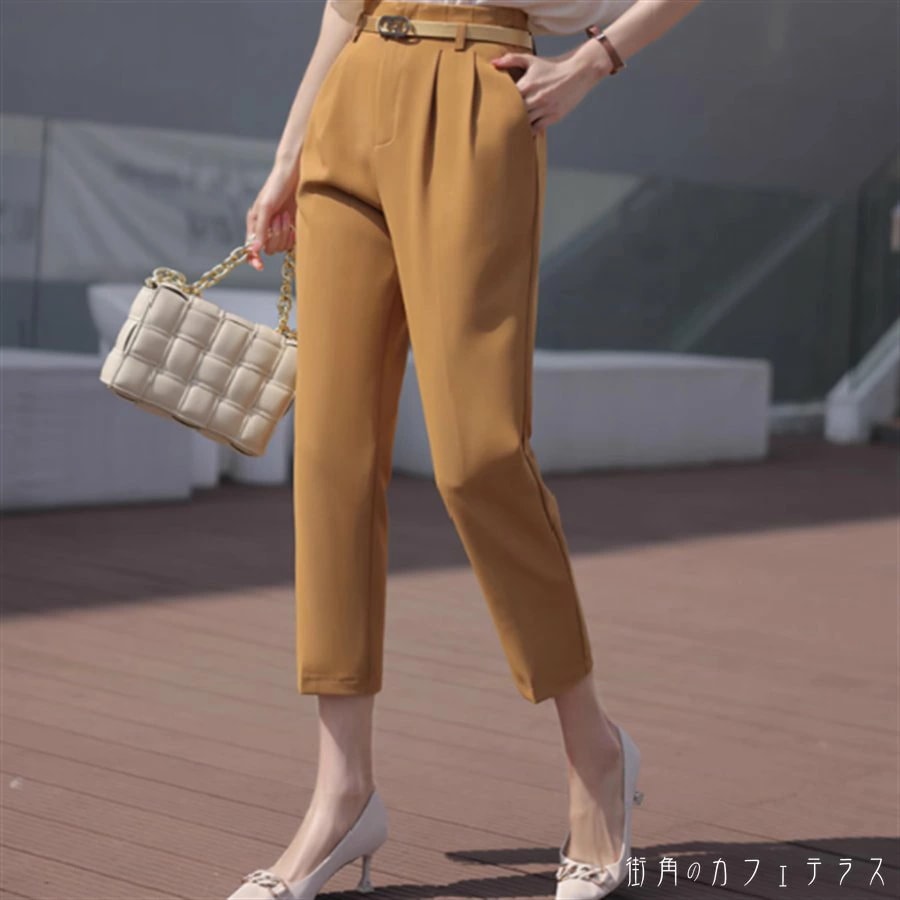 テーパードパンツ 2色 ロング マキシ ポケット 薄手生地 かわいい 大人可愛い 大人女子 綺麗 シンプル カジュアル 大人 上品 おしゃれ お洒落 こなれ感 ラフ コンサバ 着痩せ レディライク 無