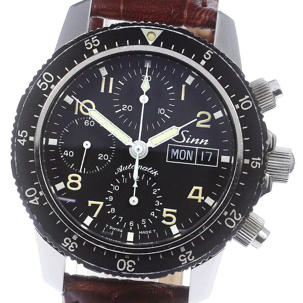 ジン Sinn 103 クロノグラフ デイデイト 自動巻き メンズ _773104【中古】