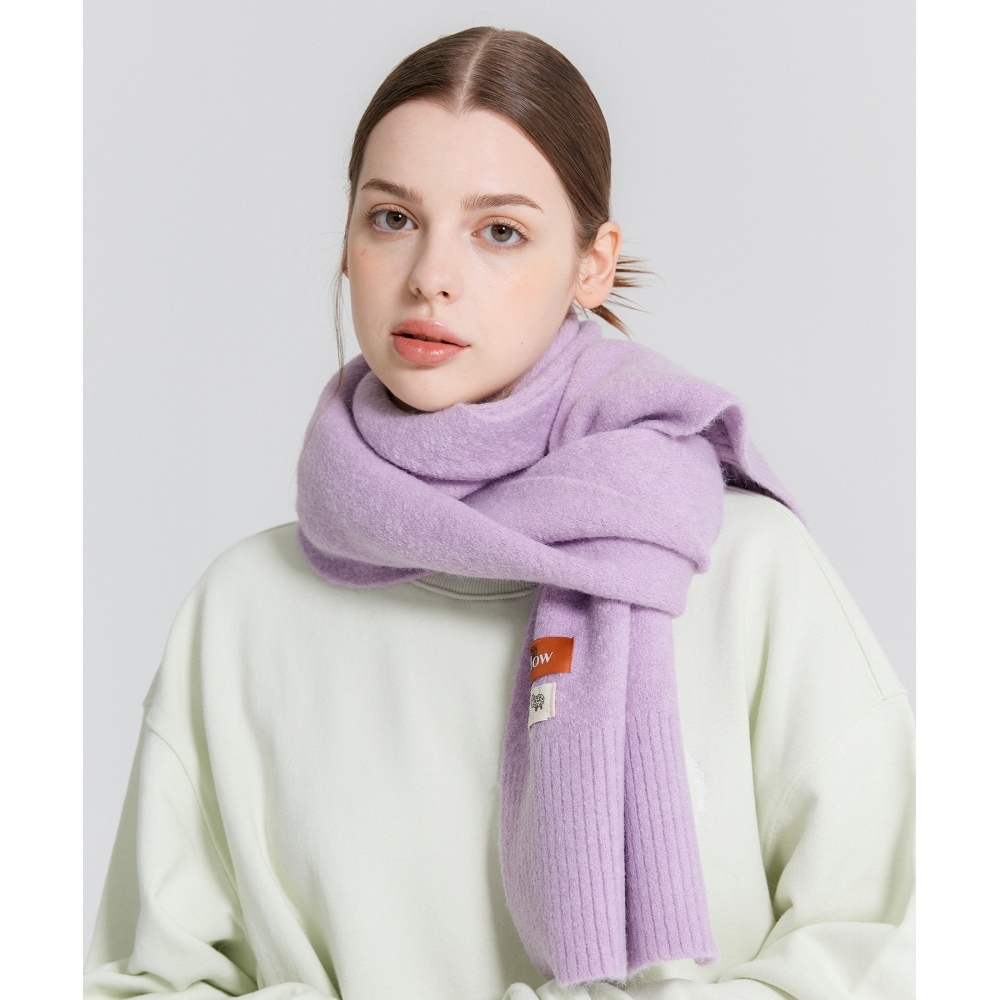 リクロウ RC ウールニットマフラーパープル