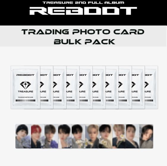 【TREASURE】 - [REBOOT] TRADING PHOTO CARD BULK PACK