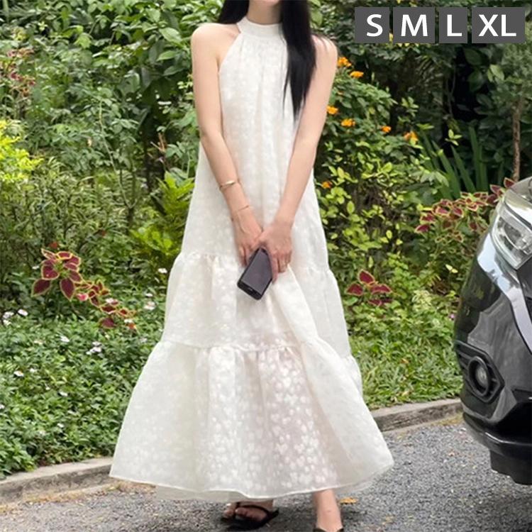 キャミワンピース レディース レース柄 チュールスカート キャミソール 体型カバー 大人 ナチュラル キャミワンピ 春 夏