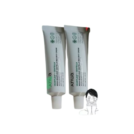 HOT アノワ ドクダミ センテラ レッドスポット クリーム, トラブル肌/鎮静肌/跡, 30g, 2個