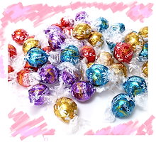 新発売 ピンク リンツ リンドール チョコレート 600g 4種 48個