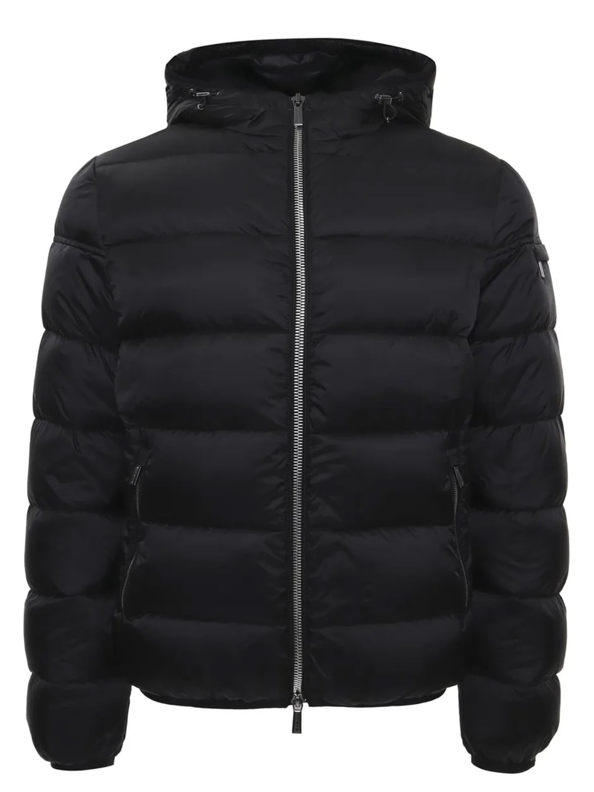 メンズ フーテッド ダウンジャケット ボンバージャケット 撥水加工 コバルト NERO (ブラック) COBALTO-SH U0001