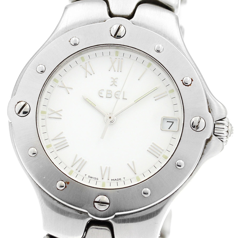 エベル EBEL E9187631 スポーツウェーブ デイト クォーツ メンズ _871626【中古】