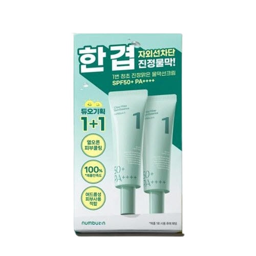 【1+1】1番 清楚 鎮静 澄んだ水膜日焼け止め SPF50+ PA+++ 50ml / サンケア / 韓国コスメ