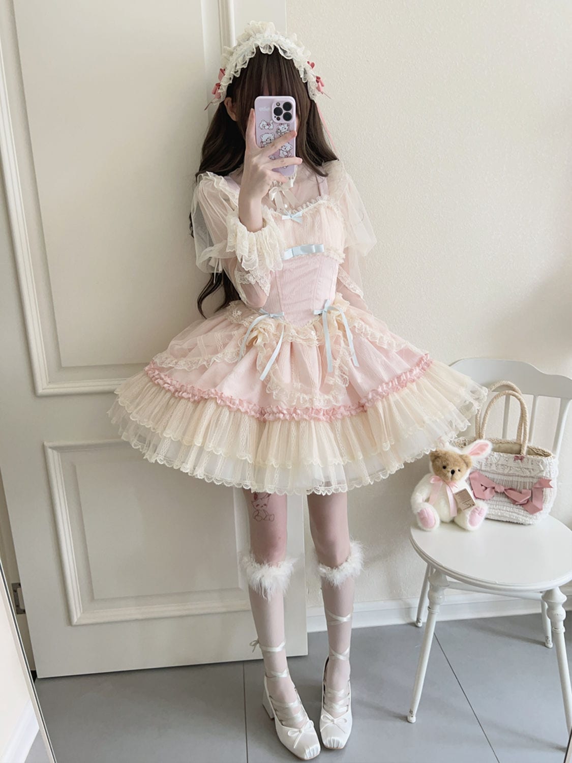【花季縁】lolitaドレス小衆バレエ風ストラップワンピース 4,082円