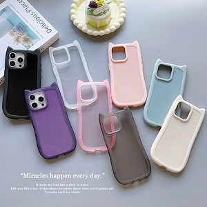 猫耳 mimi TPU iPhone 15ケース 適用iphone 11 12 13 14 15 14plus 15 plus