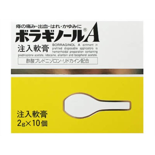 【第（2）類医薬品】　６個セット　送料無料　ボラギノールA注入軟膏　１０個入　ぼらぎのーる　ボラギノール　A　注入軟膏　ちゅうにゅうなんこう