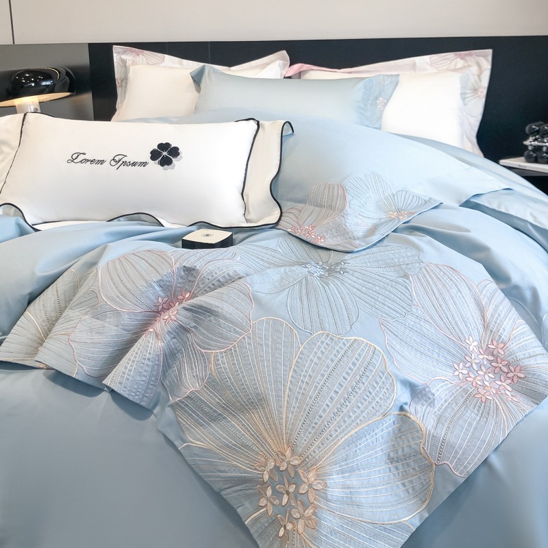 軽量贅沢風100本綿綿綿綿純綿4点セット四季綿裸寝布団セット家庭紡績ベッド笠寝具4