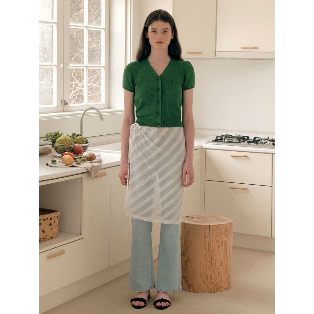 ロラローラレイヤードラップスカートホワイト