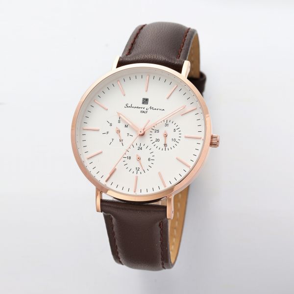 サルバトーレマーラ取寄品 正規品 Salvatore Marra 腕時計 サルバトーレマーラ SM22102-PGWH