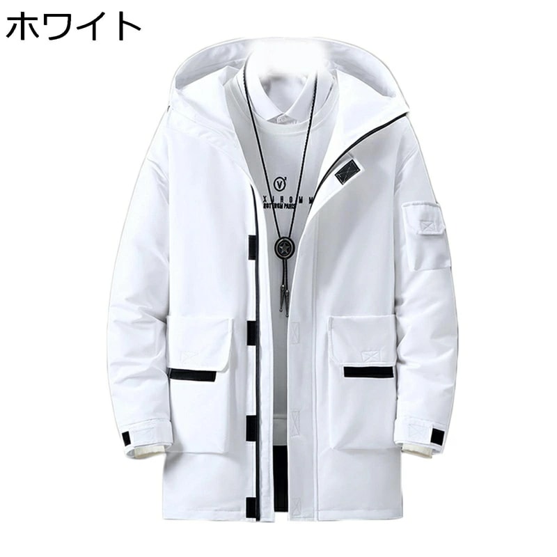 ダウンコート メンズ アウトドア 登山 アウター ダウンジャケット ミドルロング丈 無地 マルチポケット 機能性 大きいサイズ ダウン90 防寒対策 発熱 防寒コート 厚手 ライト 保温 あたたかい