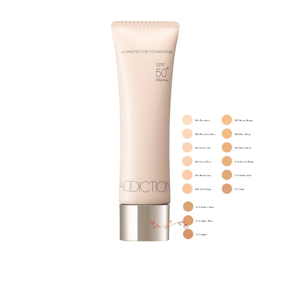 ADDI CTION　UVプロテクター ファンデーション 30mL／SPF50+・PA++++/ファンデーション 正規品 紫外線も肌悩みもこれ1本でカバー！日焼け止め 化粧下地不要 素肌感 乾燥対策