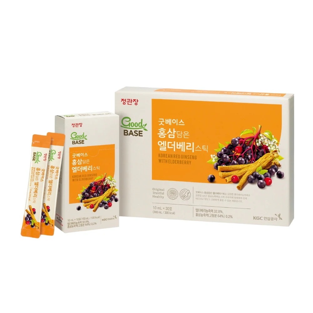 【植物エキス×毎日サポート】紅参＆エルダーベリースティック 10ml×30包／スティックゼリータイプ