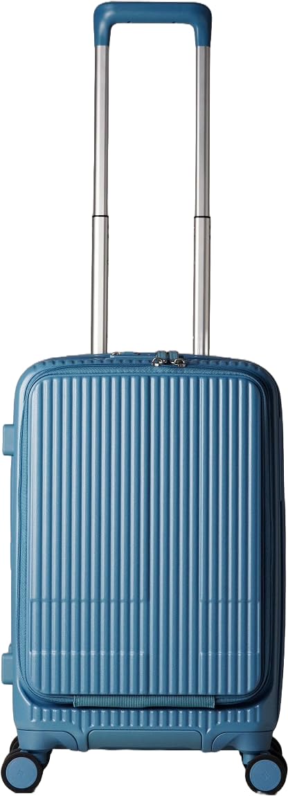[イノベーター] スーツケース フロントオープン【38L】 機内持込 3.3kg ブルーシャドー