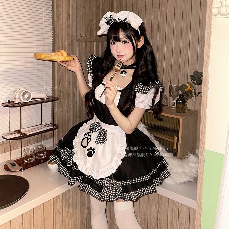 正規品黒猫少女 * かわいいメイドcos服にほんこくロリータ にじげんコスプレワンピース