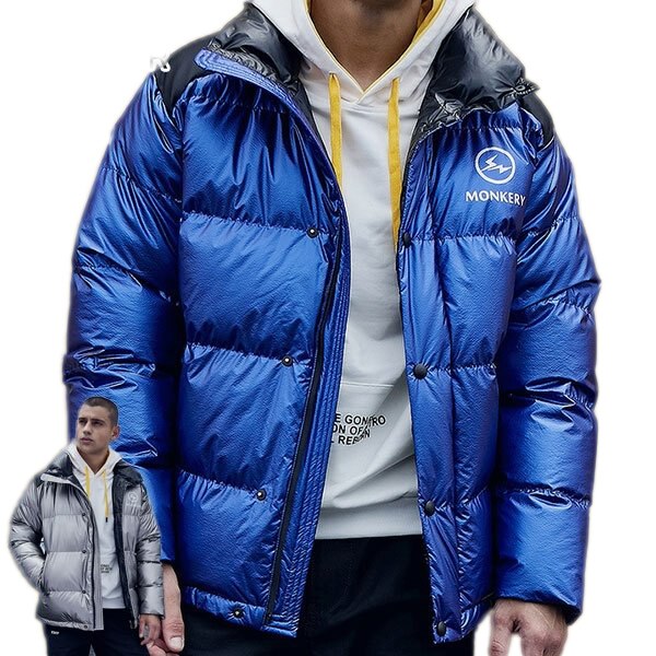 ダウンジャケット 中綿 コート メンズ ボアジャケット アウトドア 防寒防風 保温 無地 膝丈 秋冬