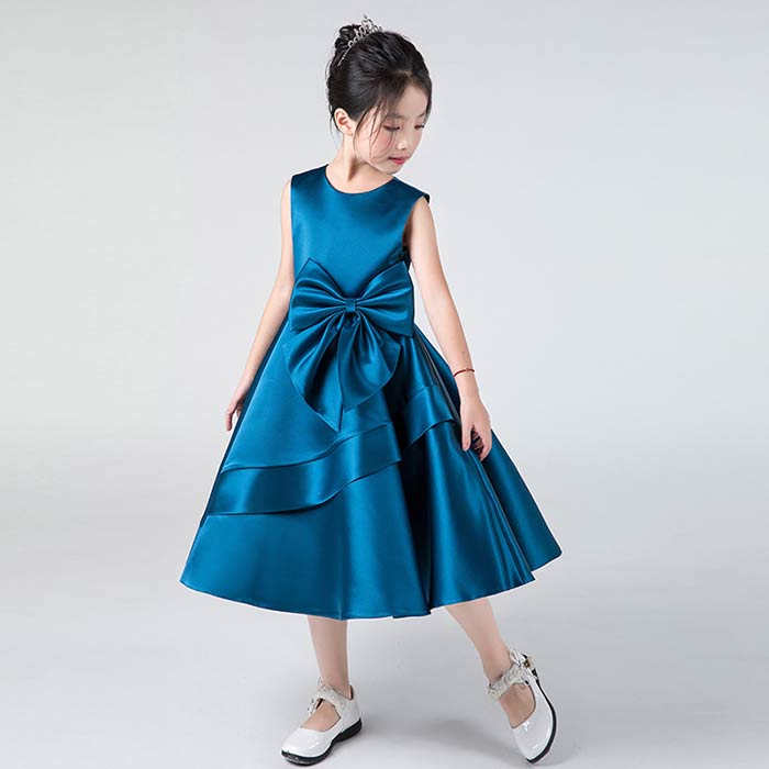 新アップグレード新品子供 ドレス ピアノ 発表会用 女の子フォーマルワンピース ミモレ丈 キッズ 結婚式 舞台衣装