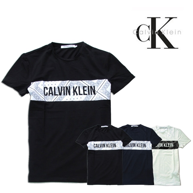 本物保証 CKJ 半袖 クルーネック ロゴプリント Tシャツ 3カラー展開 メンズ 並行輸入品