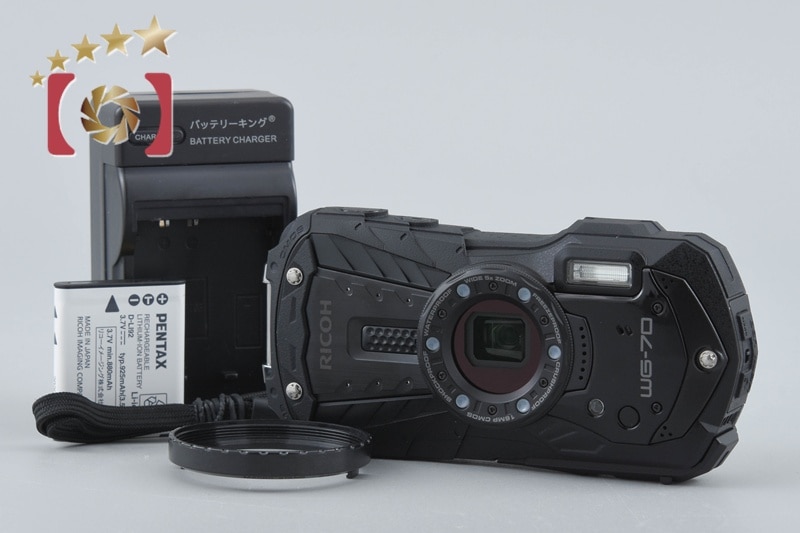 RICOH PENTAX ペンタックス WG-70 ブラック 防水アクションカメラ シャッター回数僅少