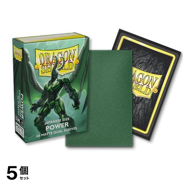 ドラゴンシールド マットデュアルスリーブ ジャパニーズ AT-15163 パワー 60枚入 5個セット