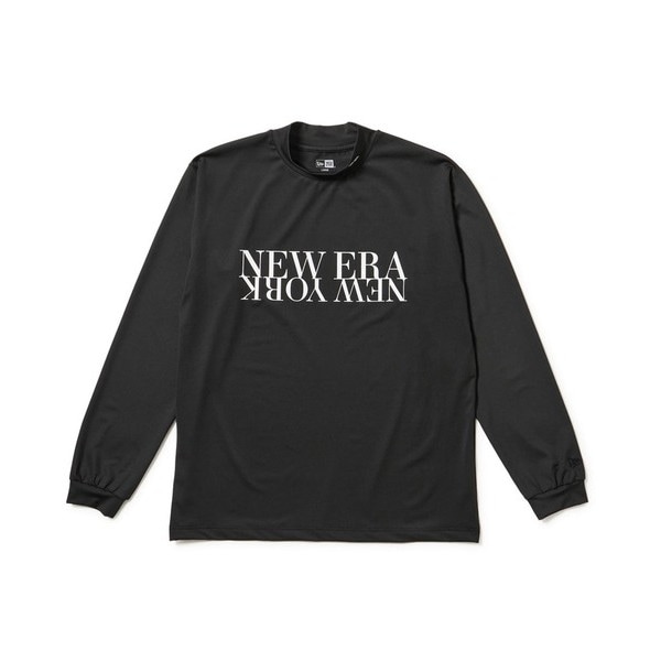 NEW ERA ニューエラ 長袖 ミッドネック ベアTシャツ NEW ERA NEW YORK ブラック ゴルフ 14669862