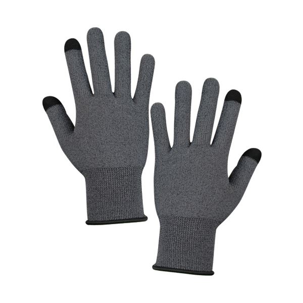 （まとめ） ケイワークmonotek サーモフィット手袋 グレー Sサイズ TF-01-S 1双 [x10セット]