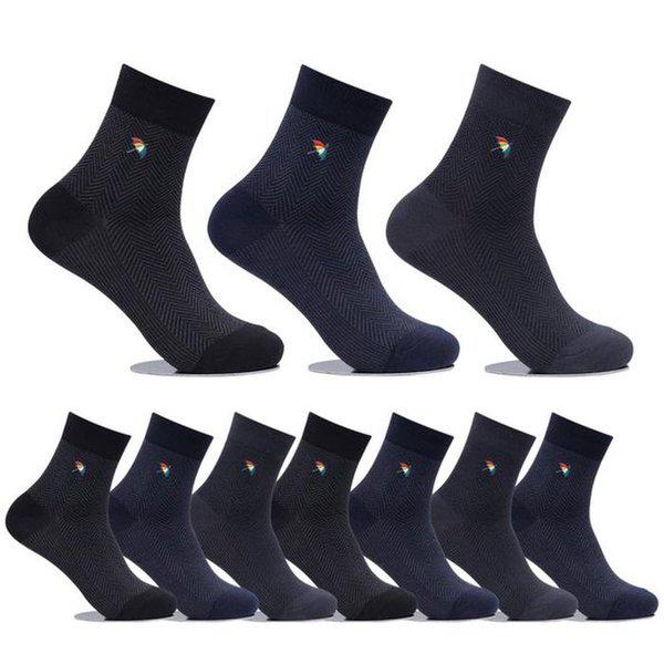 アーノルドパーマーメンズフォーマルソックスチェック斜線ショートソックス10足 HM002 綿ソックス革靴下