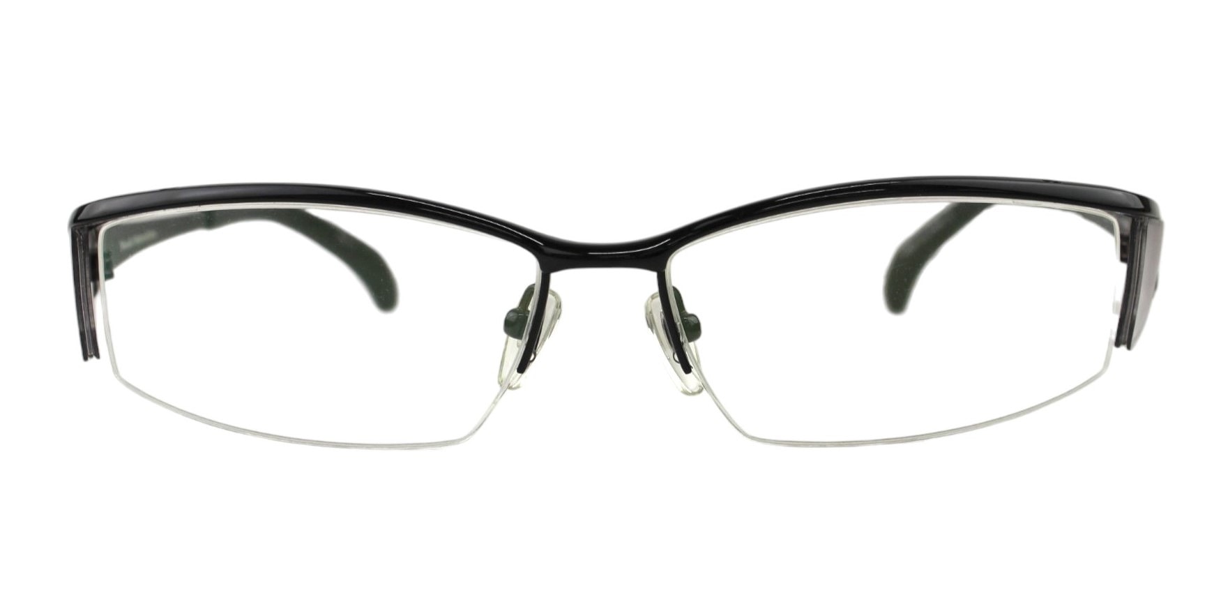 メガネ MF-1155 c.4 ブラック 5715 mf2 大きい ナイロール ハーフリム