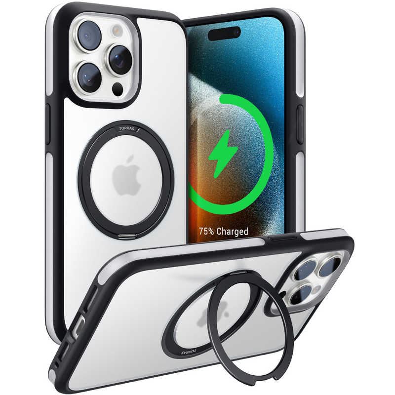 TORRASトラス　UPRO Ostand R Fusion for iPhone 15 Pro ［ Black ］　X00FX1319