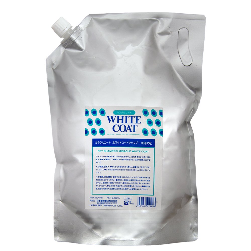 ニチドウ　ミラクルコート　ホワイト（白毛犬用）　３Ｌ　ＣＲＣ40―38―05―10―00