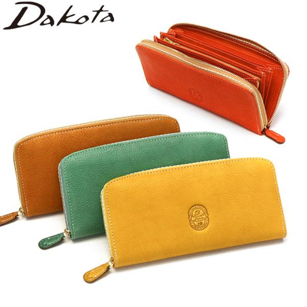 ダコタ限定ノベルティ付 長財布 イデーア 財布 本革 革 牛革 レザー ラウンドファスナー 大容量 大きめ 小銭入れ 軽量 レディース 0030182