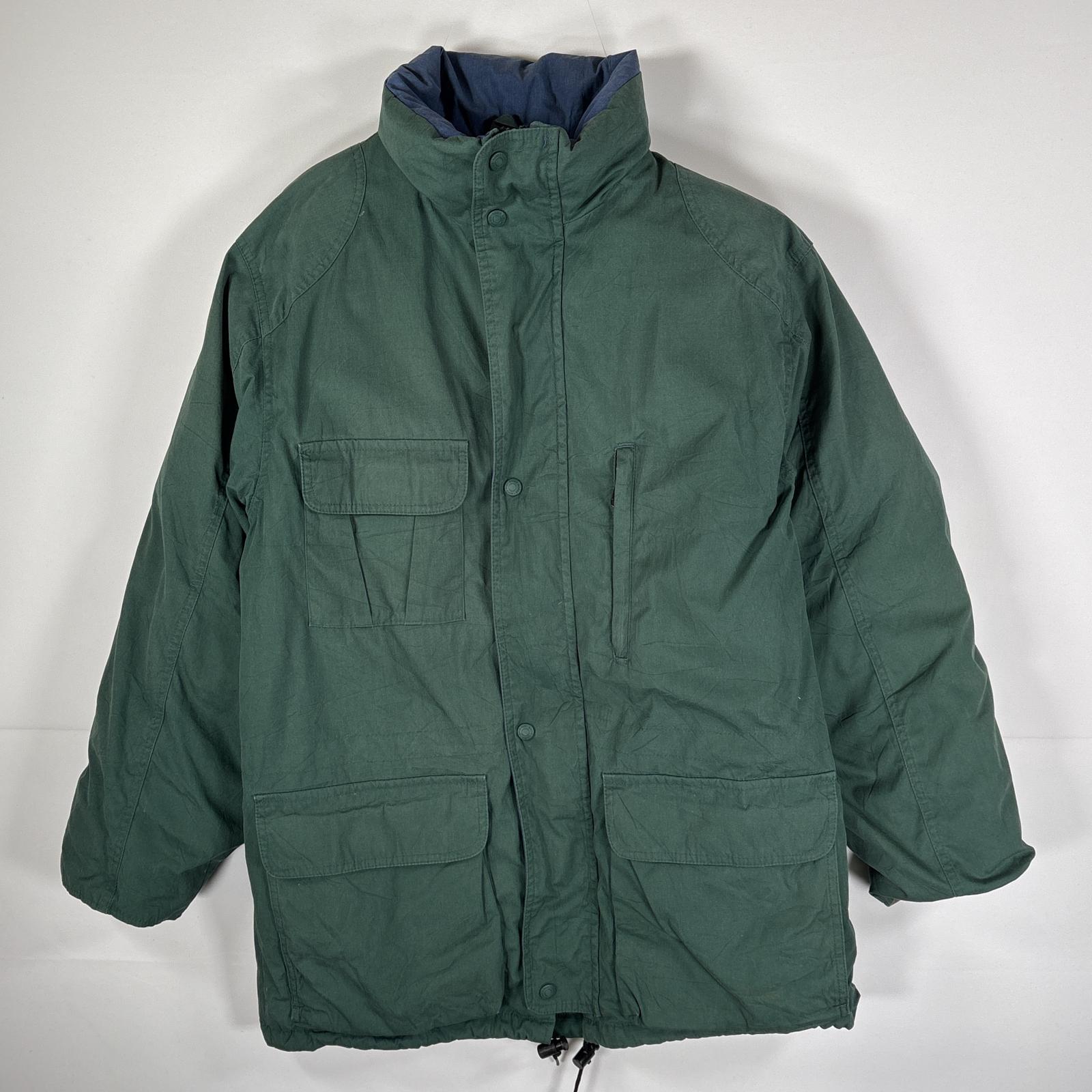 古着 80s～90s/80年代～90年代 ヴィンテージ USA製 ダウンジャケット グースダウン S グリーン メンズ