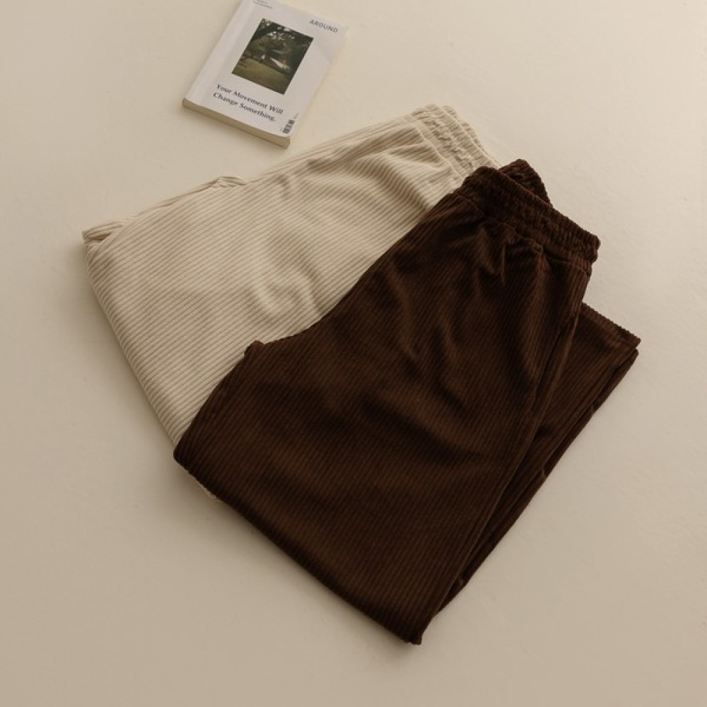 (Elysia) デールバンディングゴールデンワイドパンツ