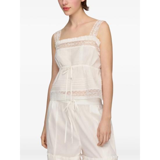 GANNI Women Tops A1040372 151 WHITE