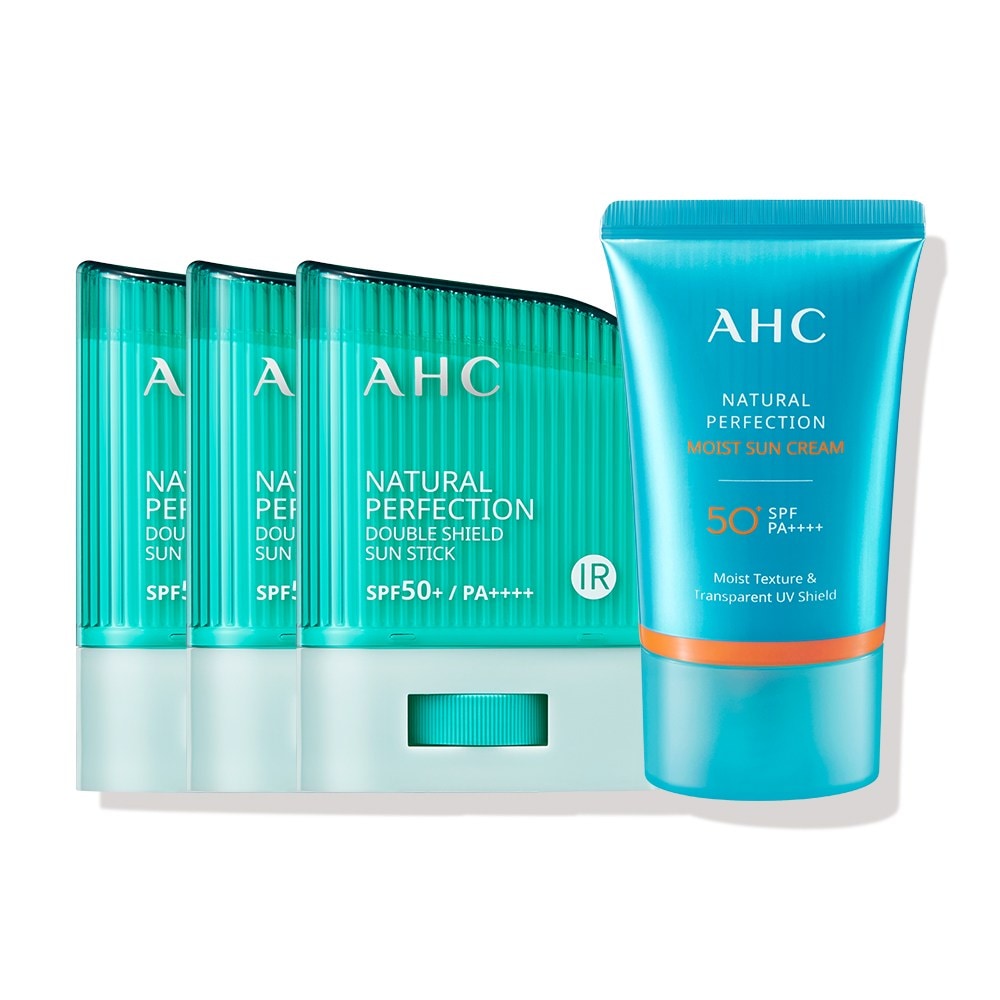 AHCダブルシールドサンスティックSPF50+ PA++++ 14g x 3p +サンクリーム50mlセット1セット