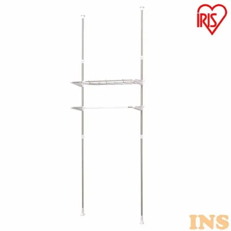 ランドリーラック 伸縮 2段 LRT-27Sアイリスオーヤマ　メガ割