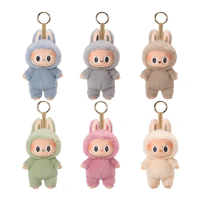 公式正規品 POP MART LABUBU THE MONSTERS Exciting Macaron ぬいぐるみシリーズブラインドボックス ガチャポン
