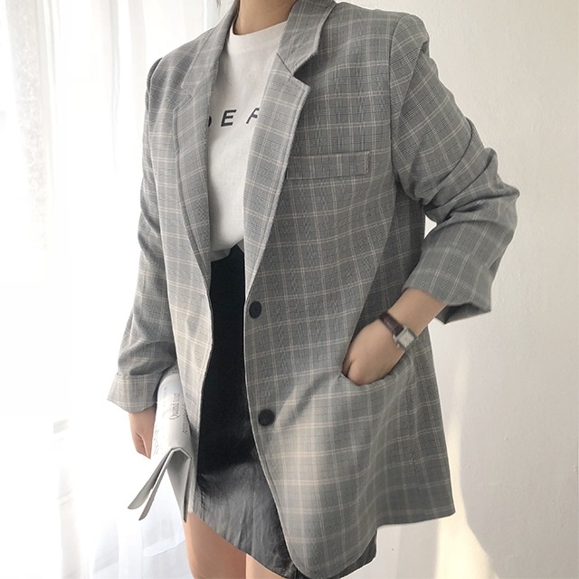 テイラー グラン チェック ジャケット (2color)