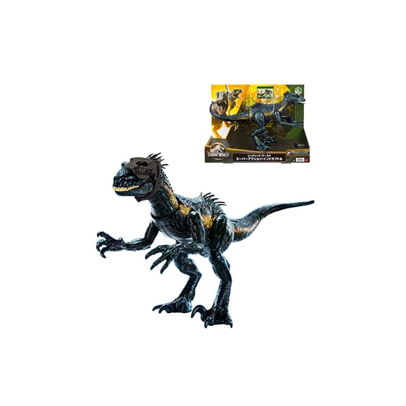 【3日以内発送】マテル ジュラシックワールド(JURASSIC WORLD) スーパーアクション！インドラプトル 【全長：約41cm】【4才】 HKY11