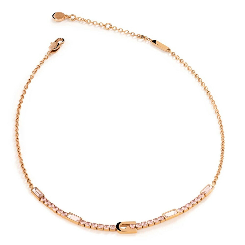 フルラ ネックレス レディース ファッション スパークリング ピンクゴールド ステンレス アクセサリー チェーンネックレス ペンダント おしゃれ かわいい 大人 女性デート パーティ 結婚式 記念日