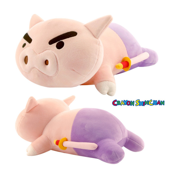 クレヨンしんちゃん ブリブリ大魔王 おもちライングクッション 愛着 豚 動物ぬいぐるみ 50cm