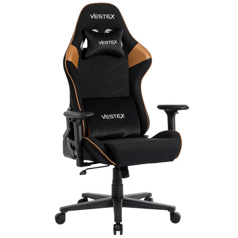 ルームワークス　ゲーミングチェア ［W720xD720xH1205～1275mm］ VESTEX S2シリーズ(フットレストなし) ブラウン　VES-S2BR
