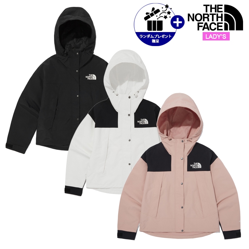 女性 マウンテン ジャケット NJ2HQ80 レディーズ 日常 デイリー カジュアル アウトドア フード ジャケット クロップド丈 ルーズフィット 防水 季節の変わり目