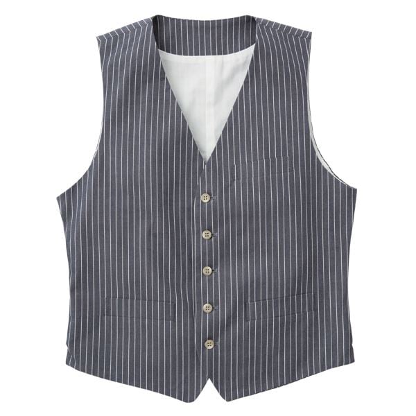 男女兼用ストライプベスト ブラック Mサイズ KMV2791-23 7,128円